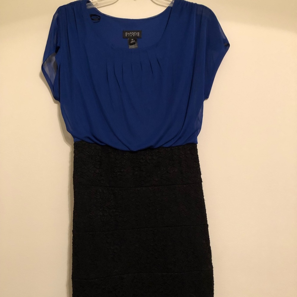 Blue/ Black Dress
